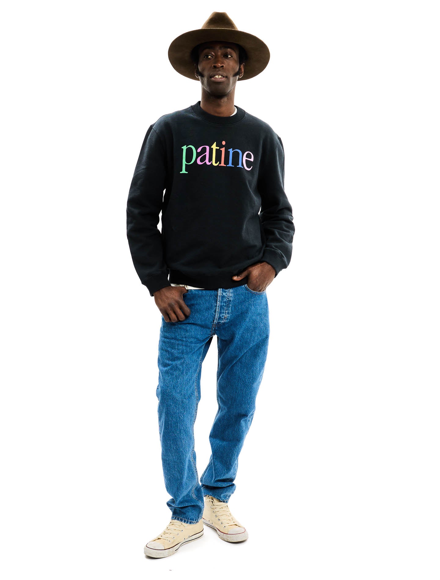 The Marty® Crewneck Sweatshirt in Bio-Recycled Fleece Multicolor