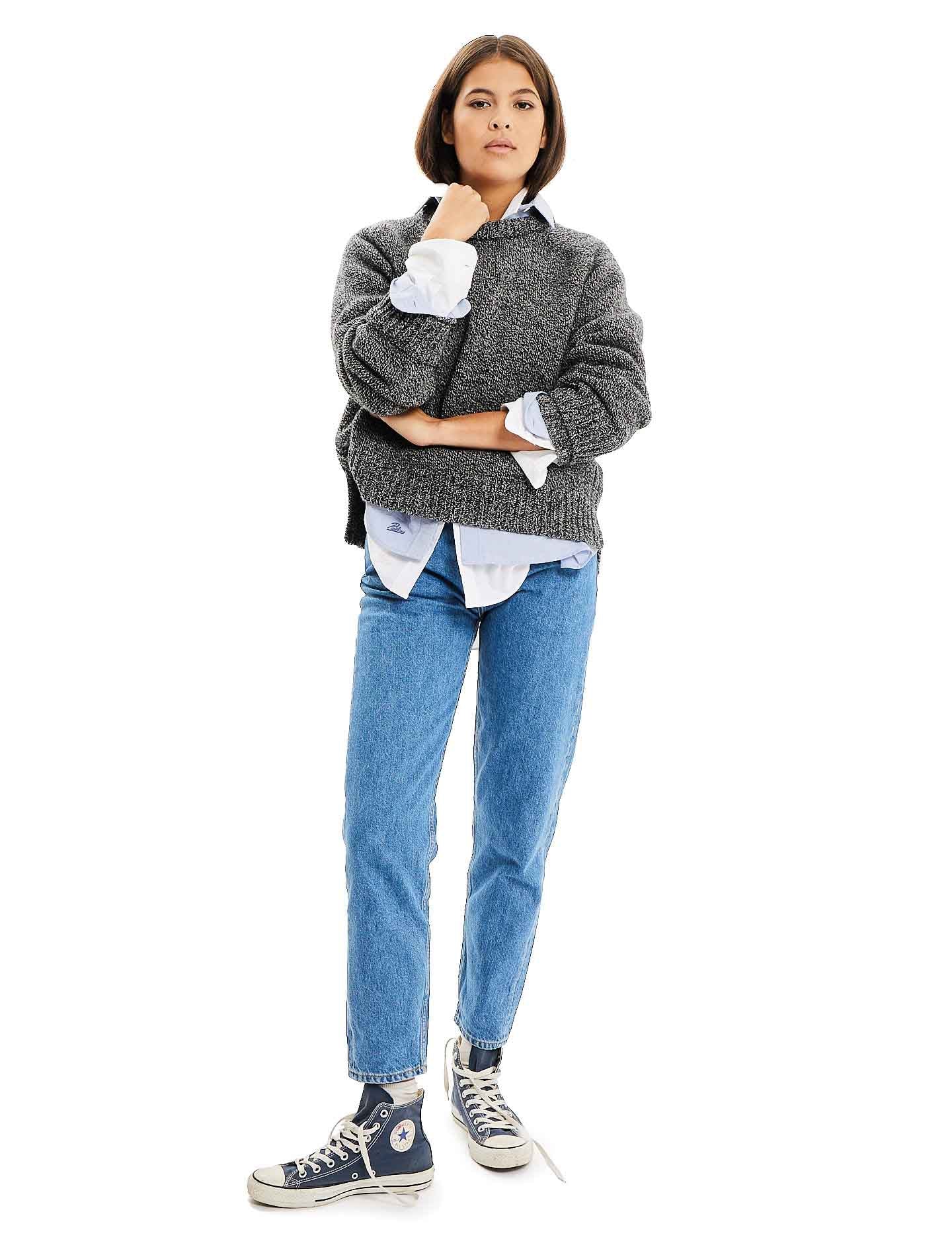 Curvy Brenda Patine jeans in bio-recycled denim Medium Blue