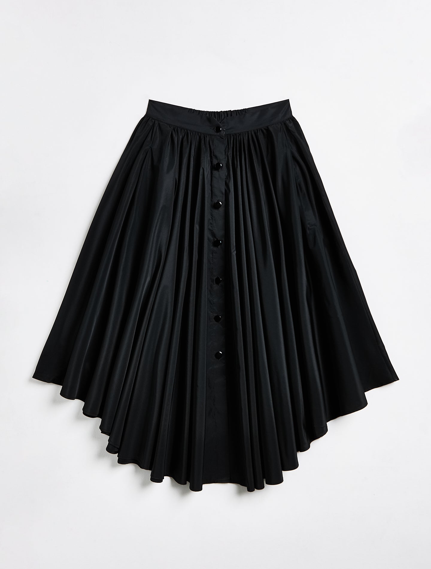 Taffy skirt in recycled taffeta Black Black Coffee – Patine