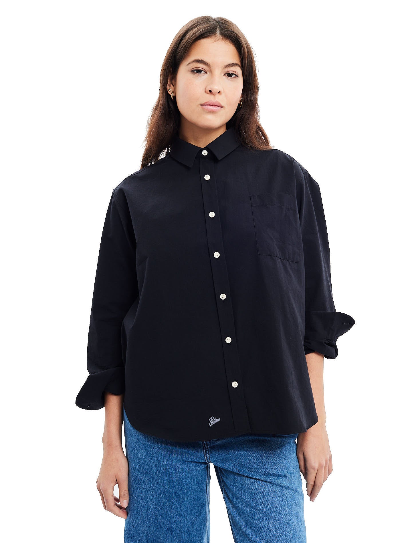 Veste Chemise Chemise Oversize Femme Noir La Chemise Oversize Tony