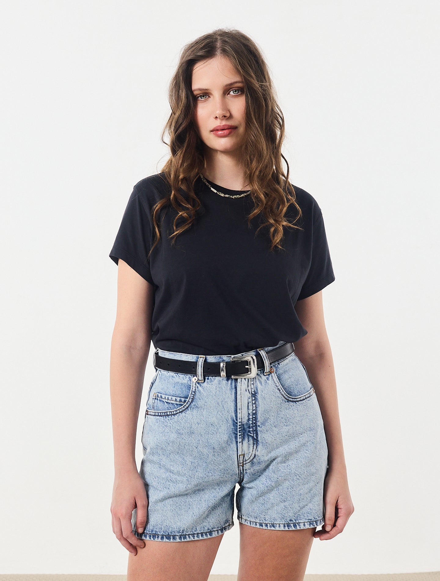 Le Short Patine Brenda en denim bio-recyclé Bleu Light