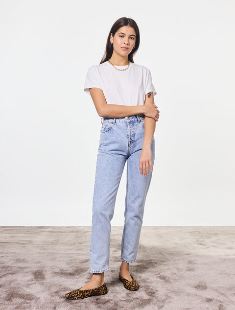 Curvy Brenda regen-recycled cotton jeans Light blue 
