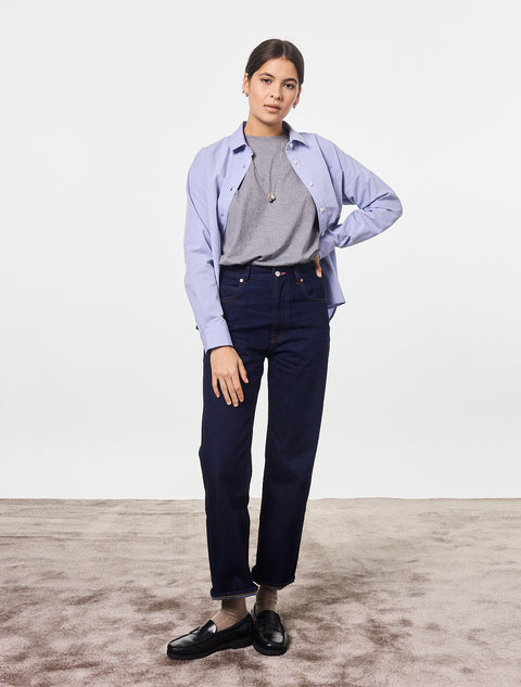 The Everyday Jean Brenda raw blue regen-recycled cotton