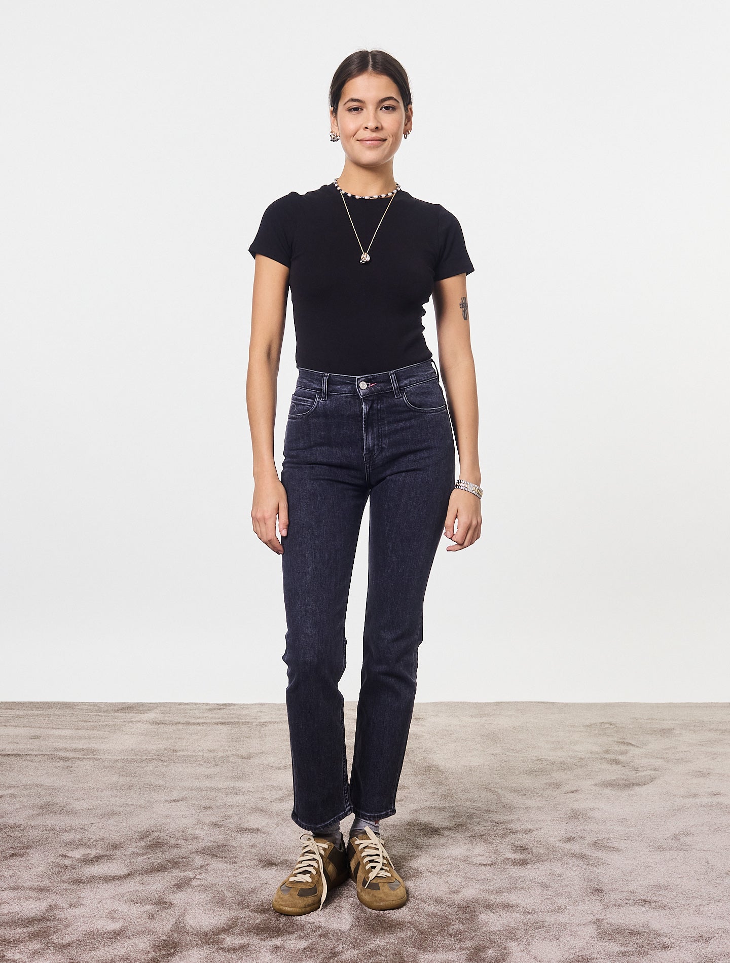 Le jean stretch Classic Donna Noir
