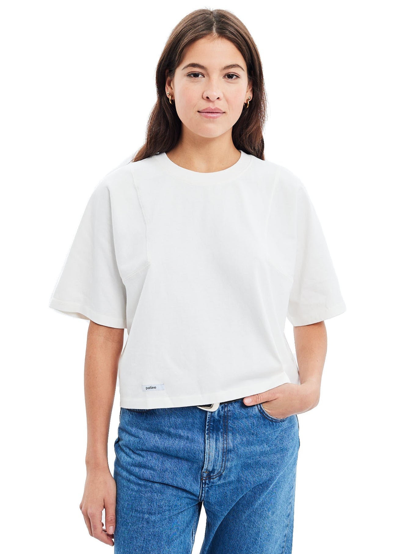 Le tee-shirt Boxy Heavy Willie® jersey bio-recyclé Blanc