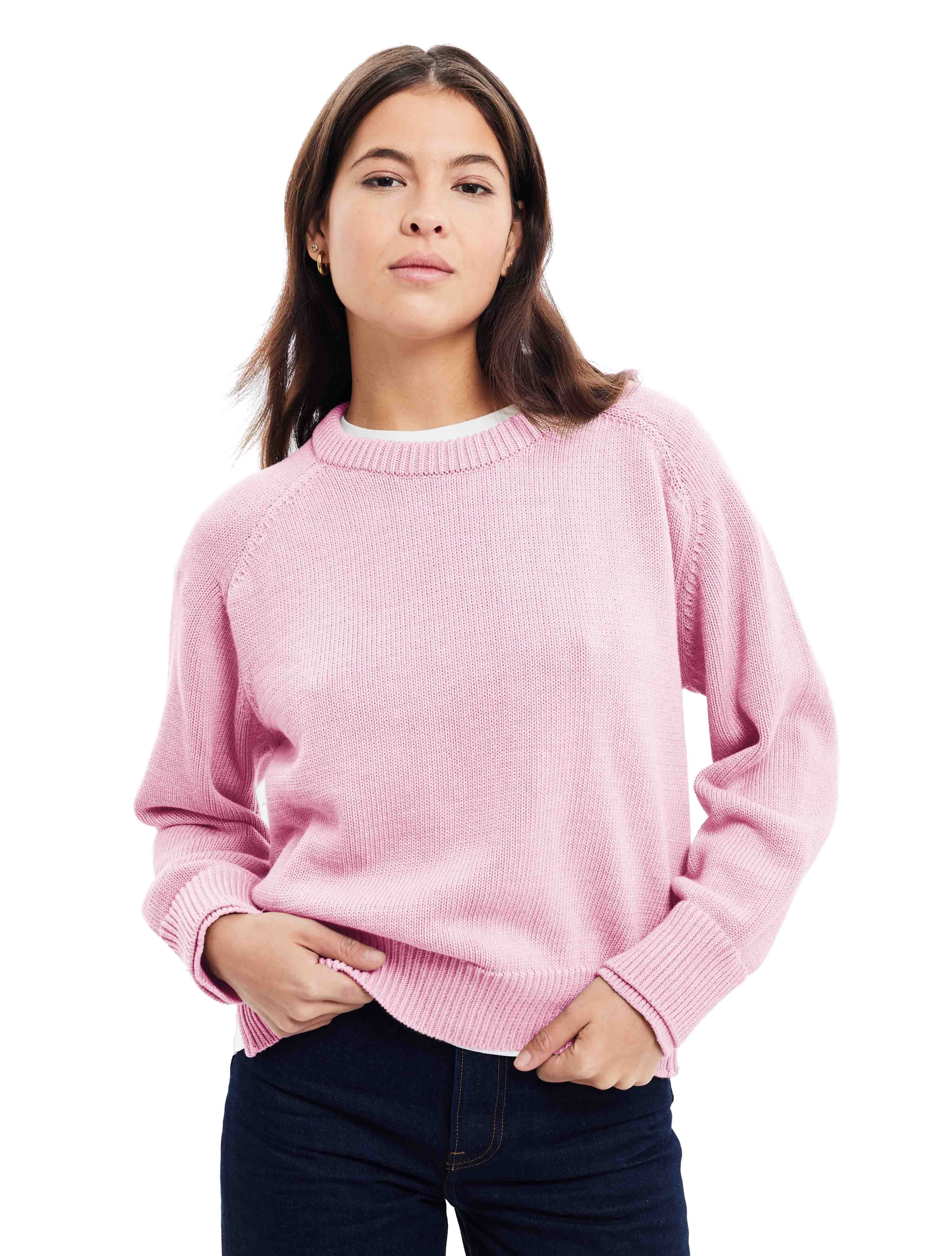 Le pull Wooly coton Rose bubble gum