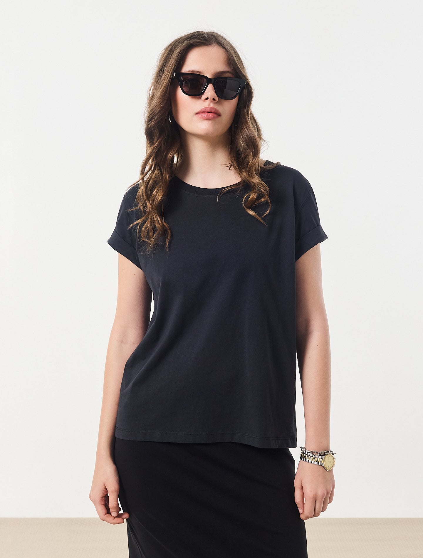 Le tee-shirt Cool Willie® jersey bio-recyclé Noir black coffee