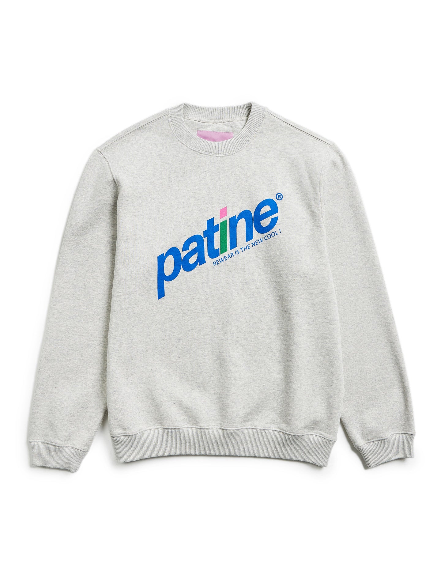 Le sweatshirt Crewneck Marty® en molleton bio-recyclé Gris chiné