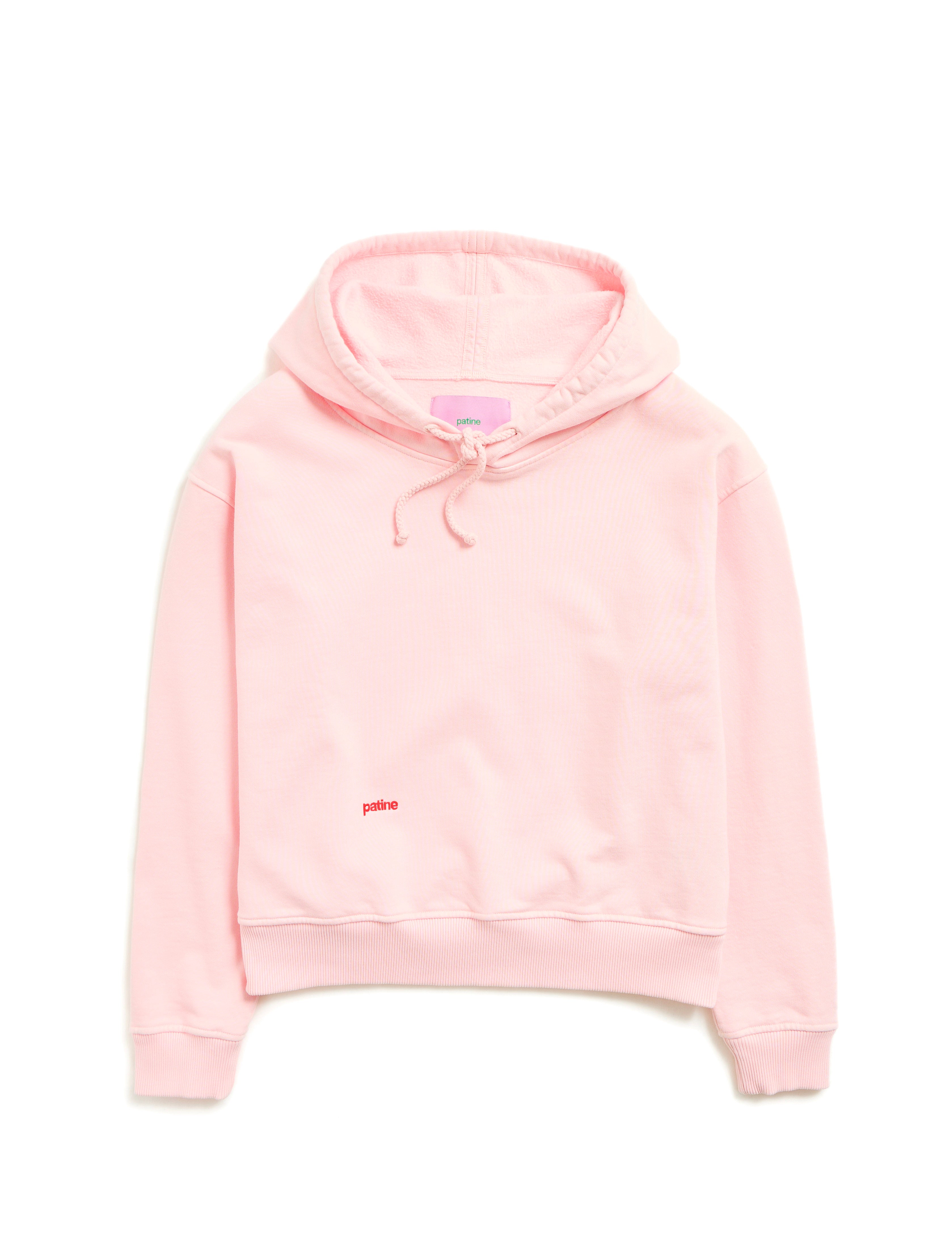 Le sweatshirt Hoodie Boxy Marty® en molleton bio-recyclé Rose