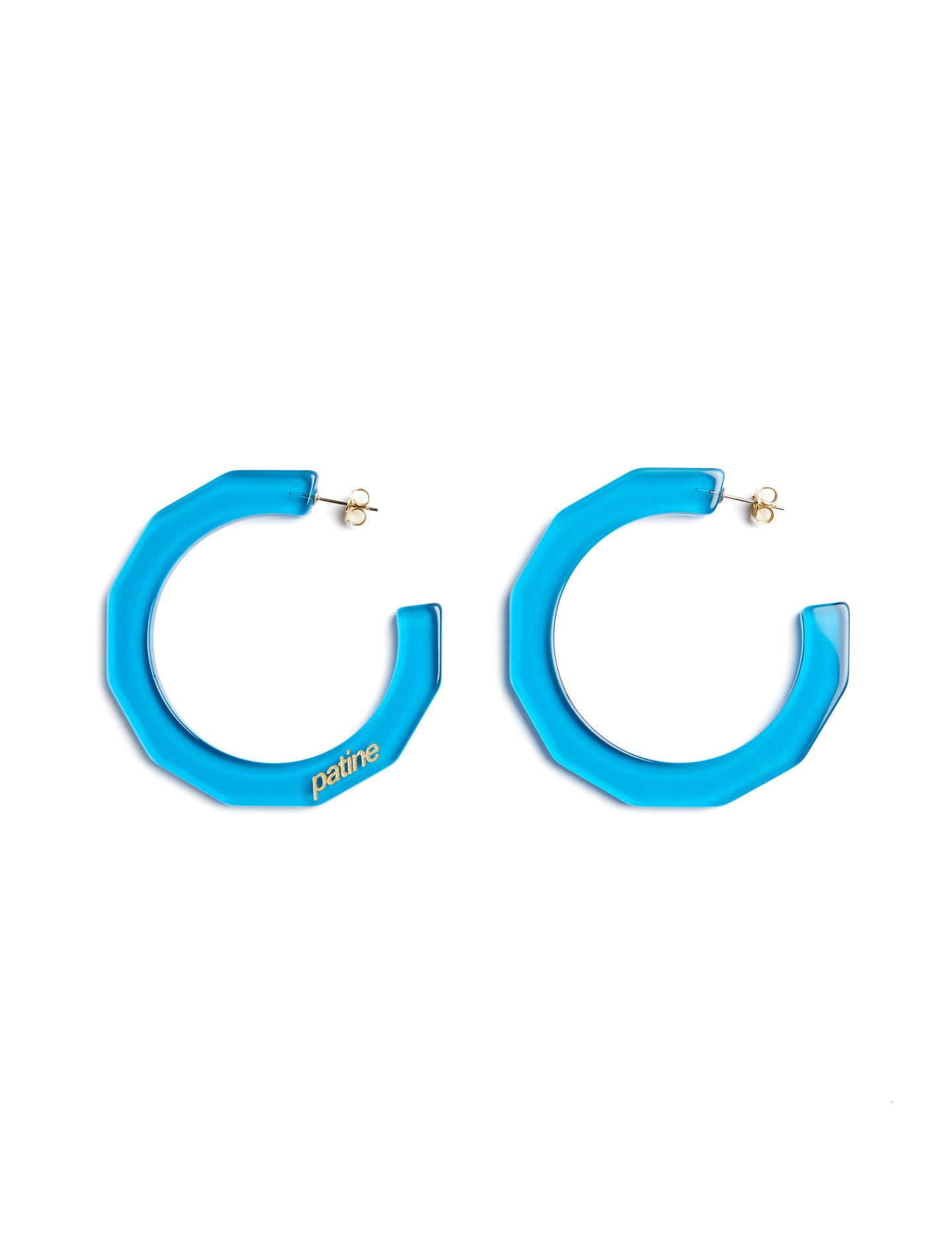 Les créoles Maxi Anita Bio-acétate Blue