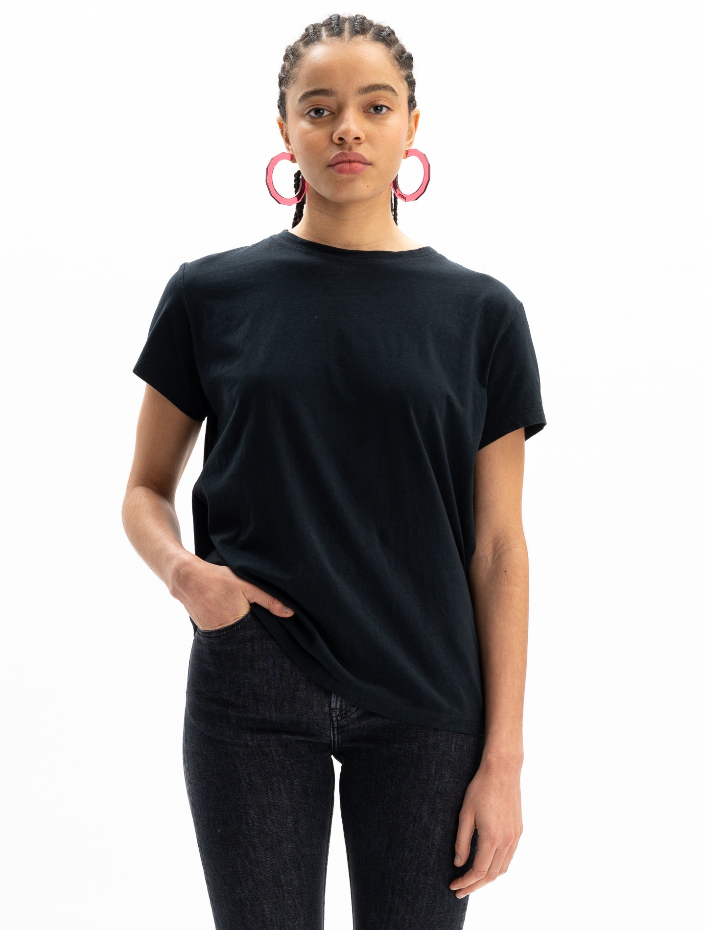 Le tee-shirt Iconic Willie® jersey bio-recyclé Noir black coffee