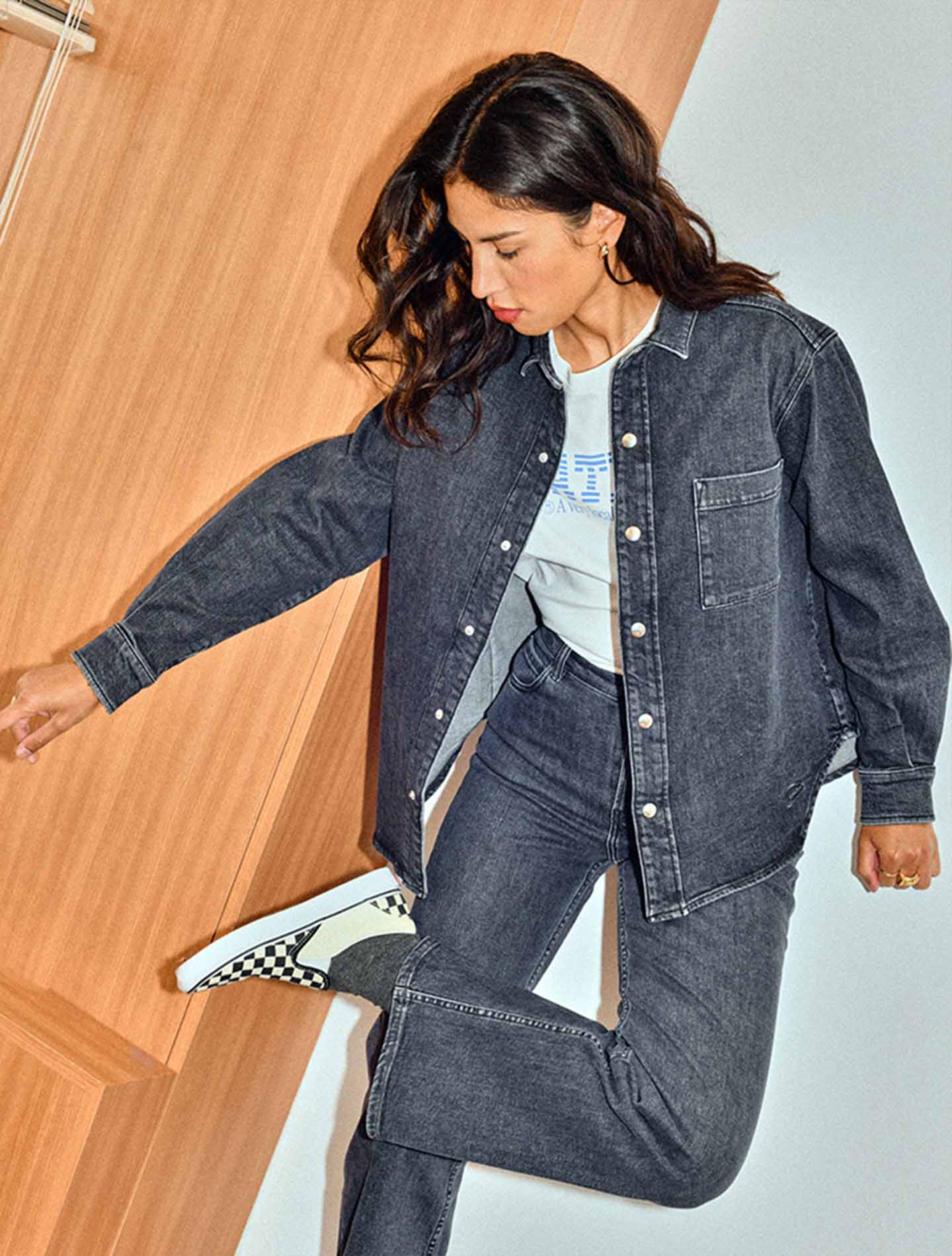 La surchemise Donna denim zéro pétrole Noir