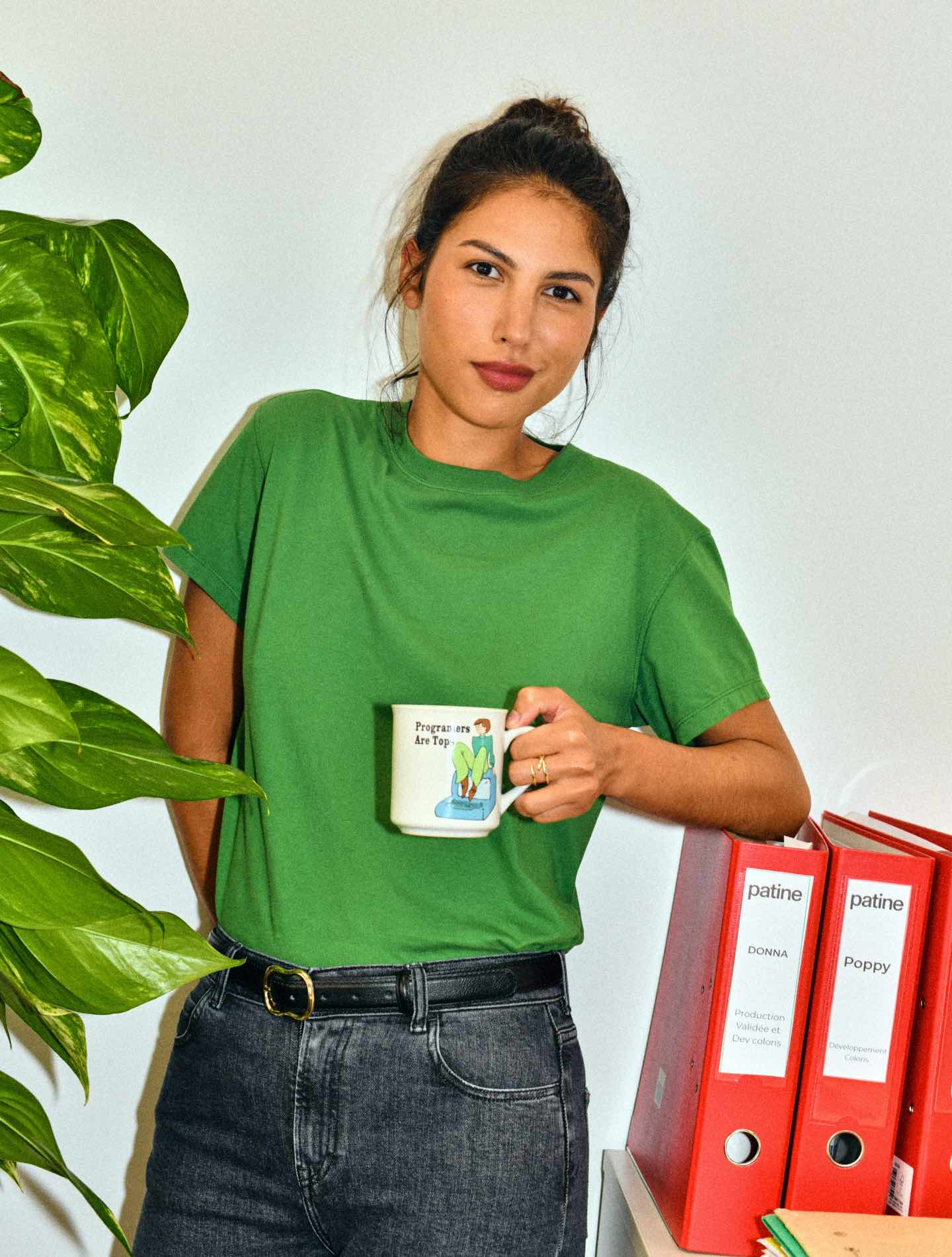 Le tee-shirt Iconic Willie® jersey bio-recyclé Vert plante verte