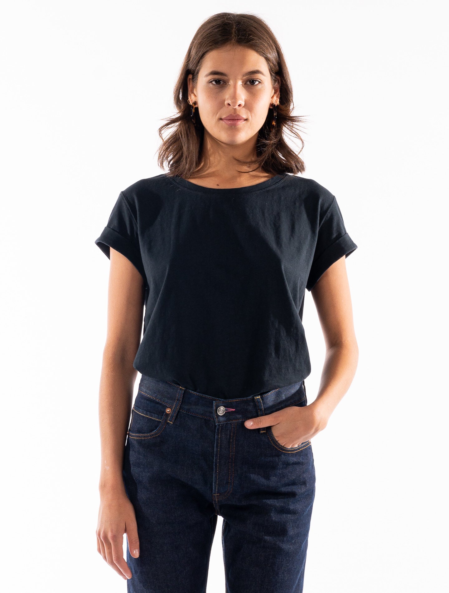 Le tee-shirt Cool Willie® jersey bio-recyclé Noir black coffee