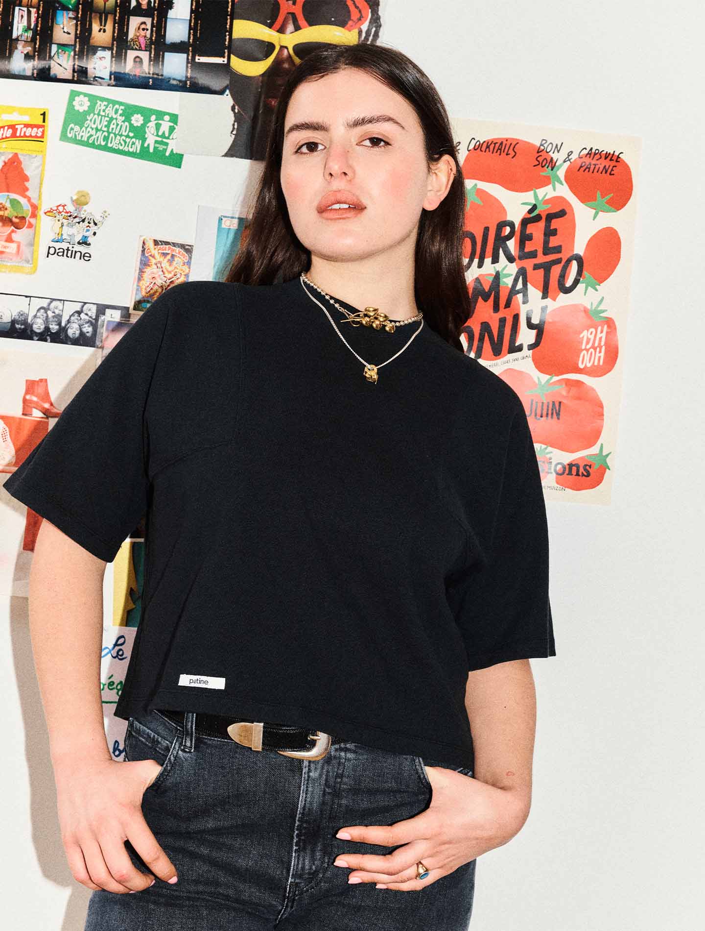 The Boxy Willie® Heavy bio-recycled jersey t-shirt Black The Boxy Willie® Heavy bio-recycled jersey t-shirt Black