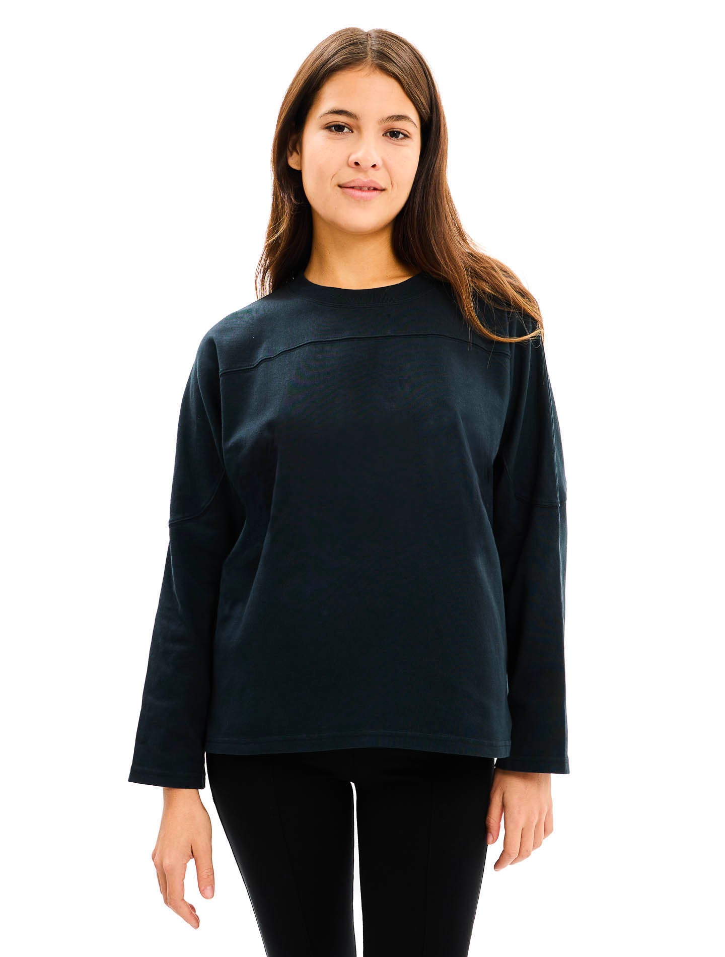 Le top Football tee long Willie® Heavy Noir black coffee