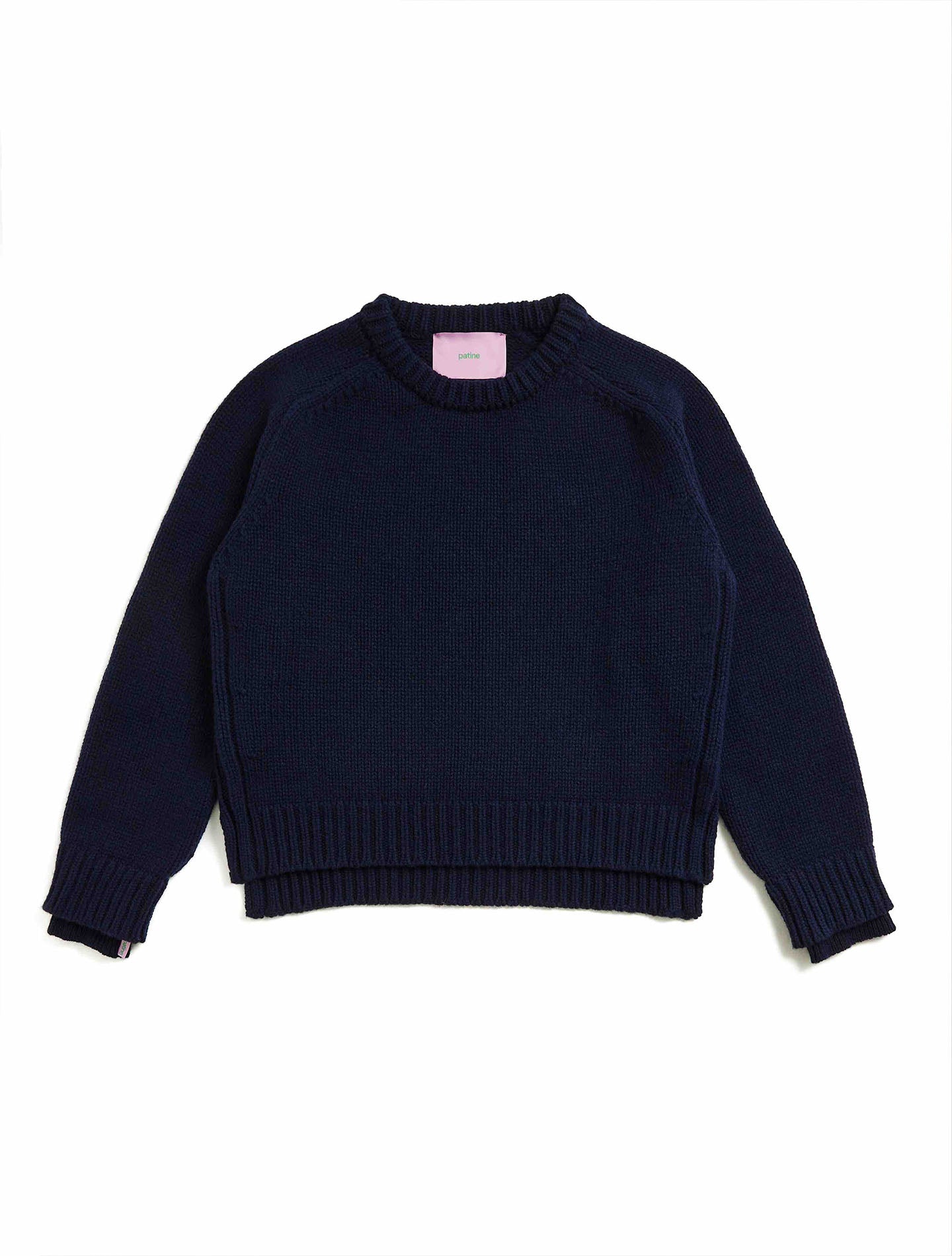 Le pull Wooly laine 100% recyclée Bleu marine