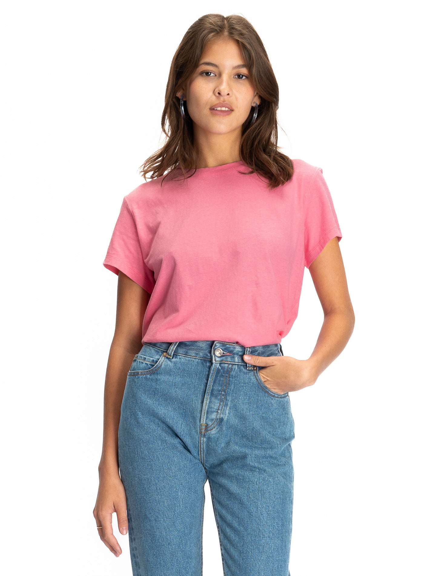 Le tee-shirt Iconic Willie® jersey bio-recyclé Rose intense