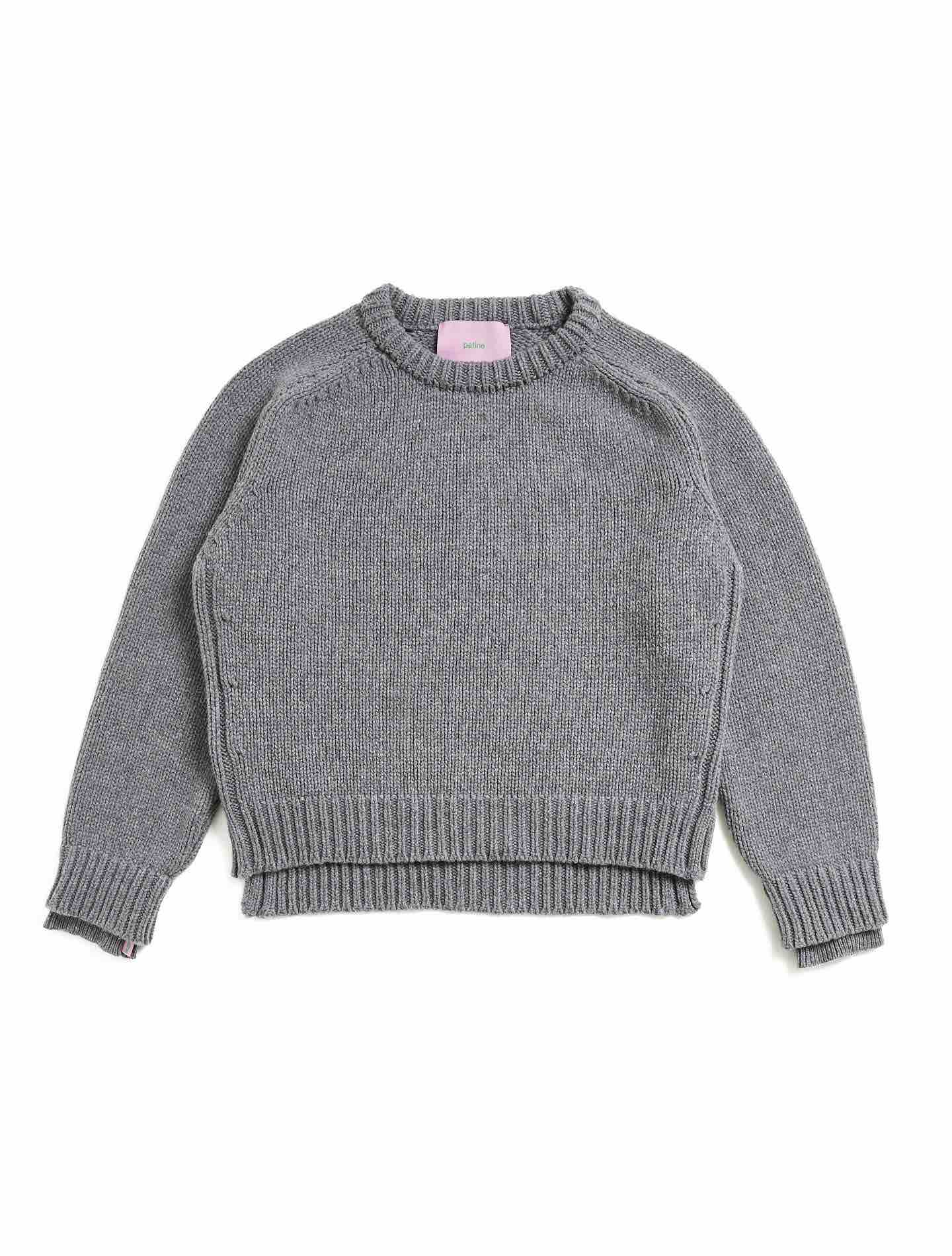 Le pull Wooly laine 100% recyclée Gris manhattan