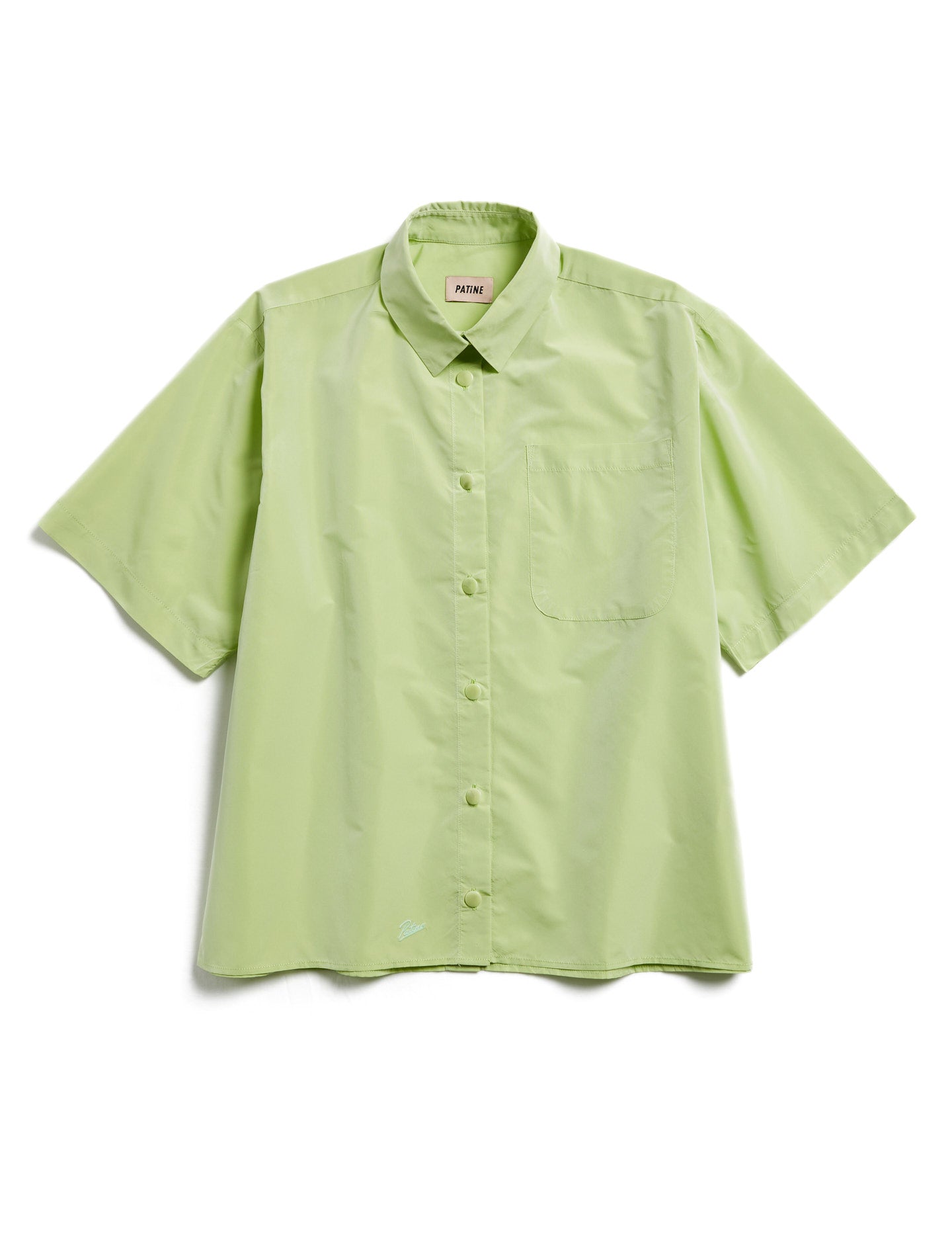 La chemisette Taffy taffetas recyclé Vert lime