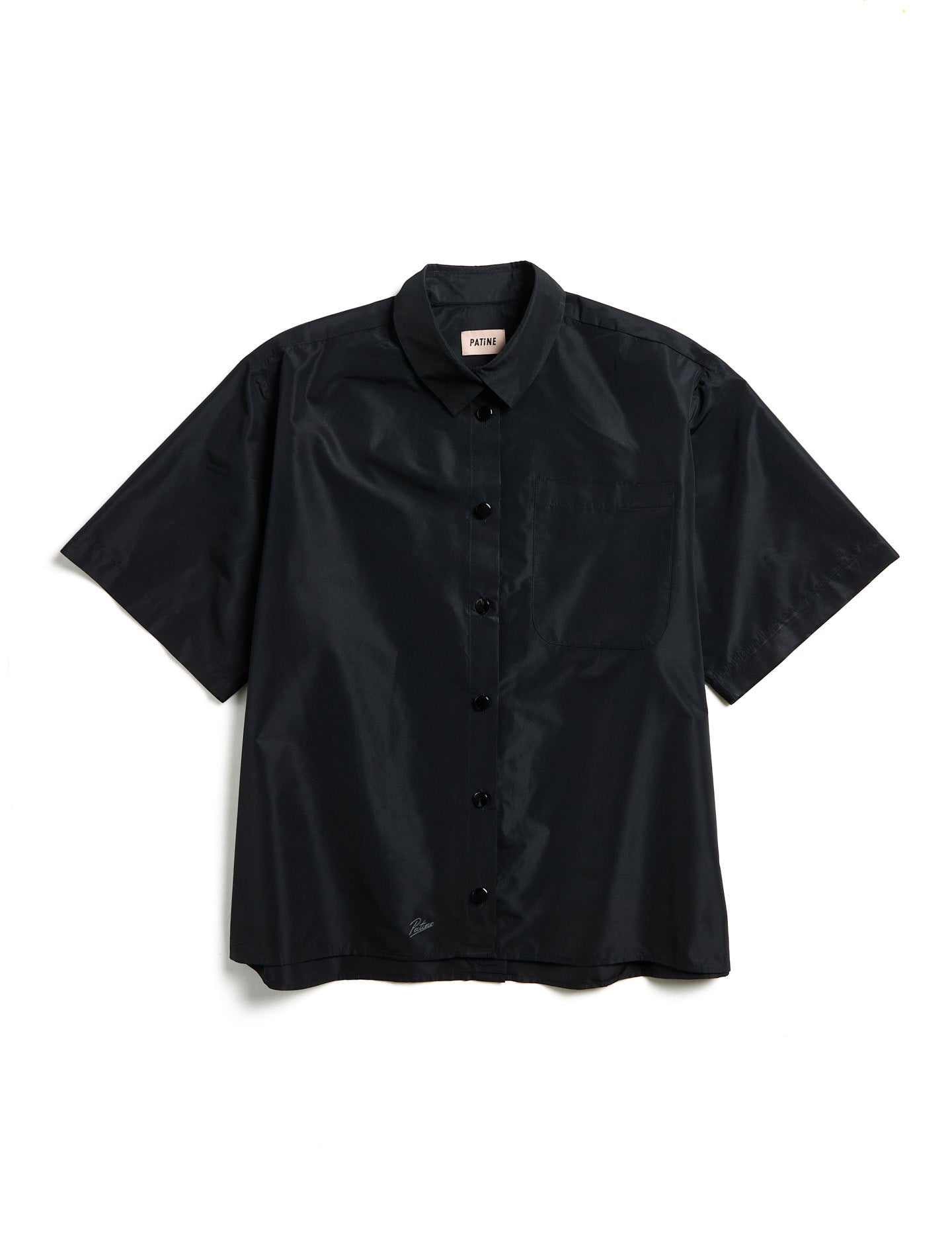 La chemisette Taffy taffetas recyclé Noir black coffee