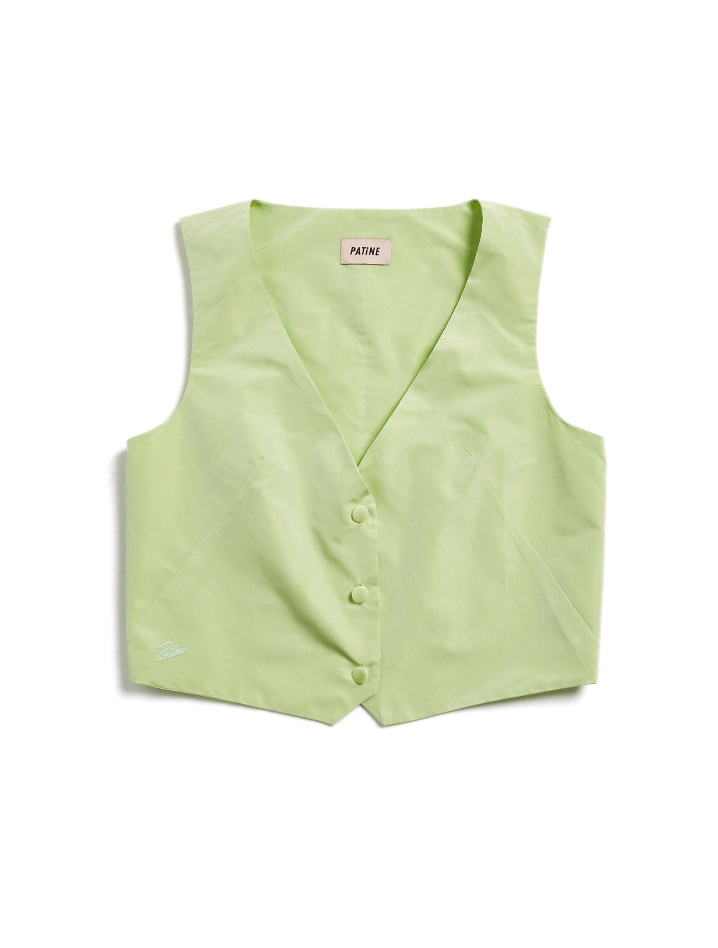 Le top Taffy taffetas recyclé Vert lime