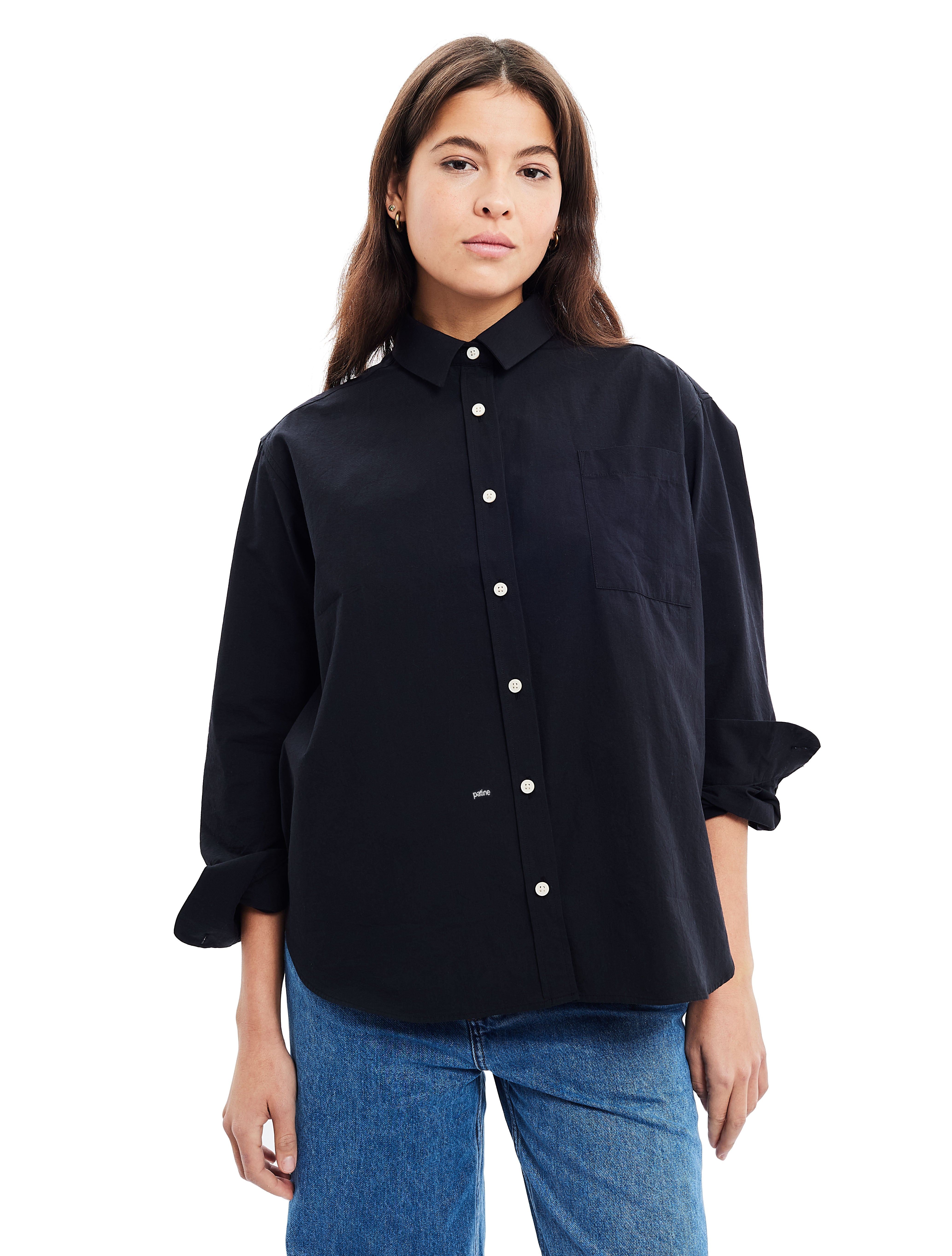 La chemise Oversize Tony Noir Black Coffee