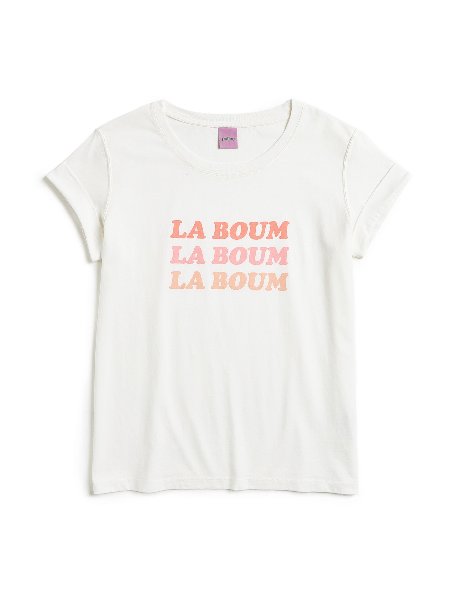 Le tee-shirt Cool Willie® jersey bio-recyclé La Boum Blanc cheesecake